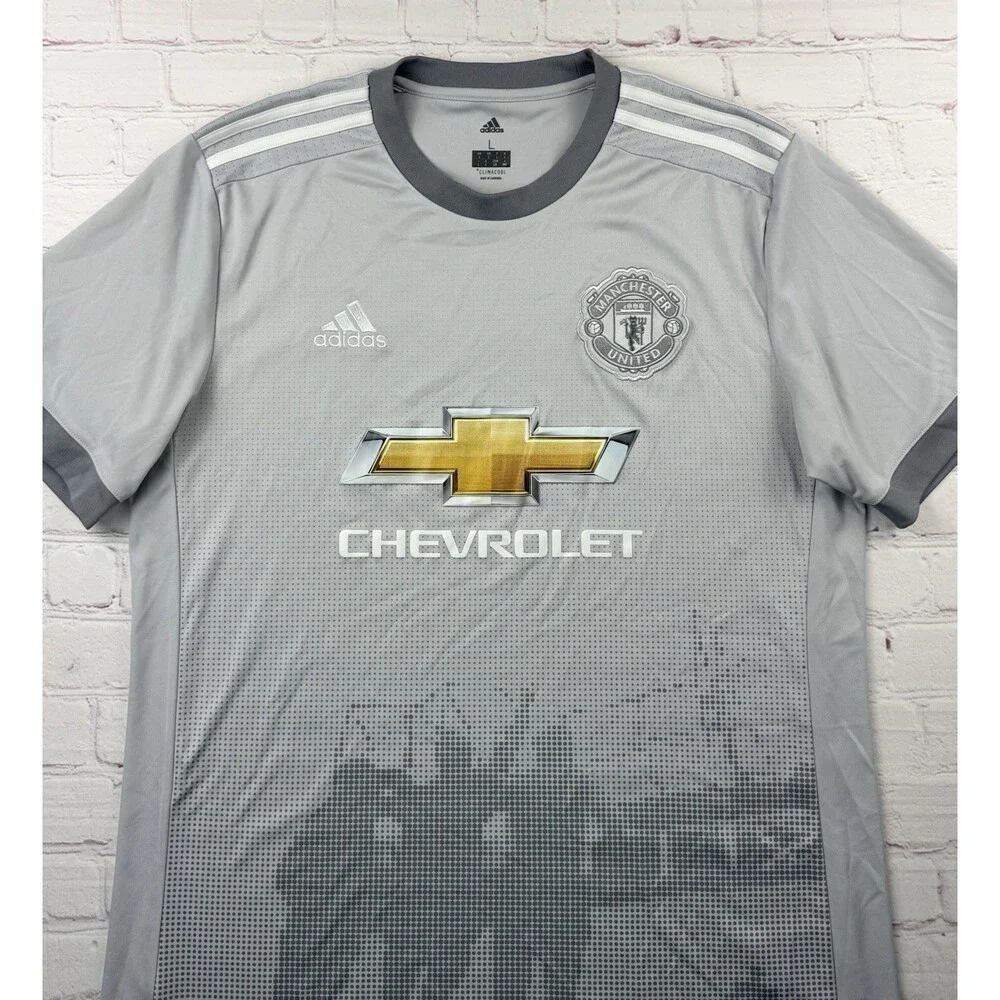 Manchester United 2017/2018 Third Football Shirt Jersey adidas Size LG